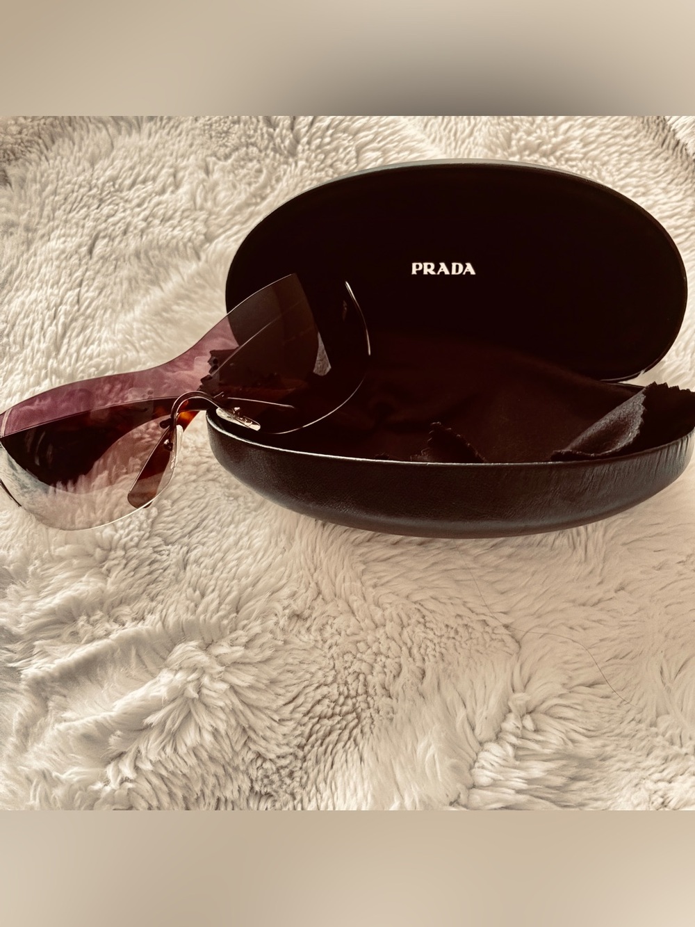 Vintage Prada Brown Flame Sunglasses